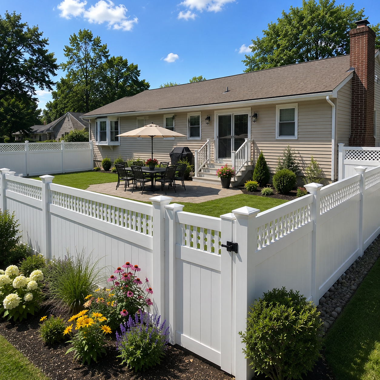 Centereach 11720 NY PVC Fence