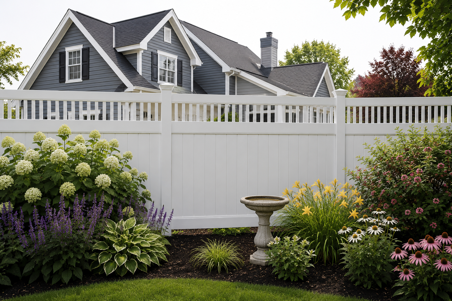East Patchogue PVC fence installation