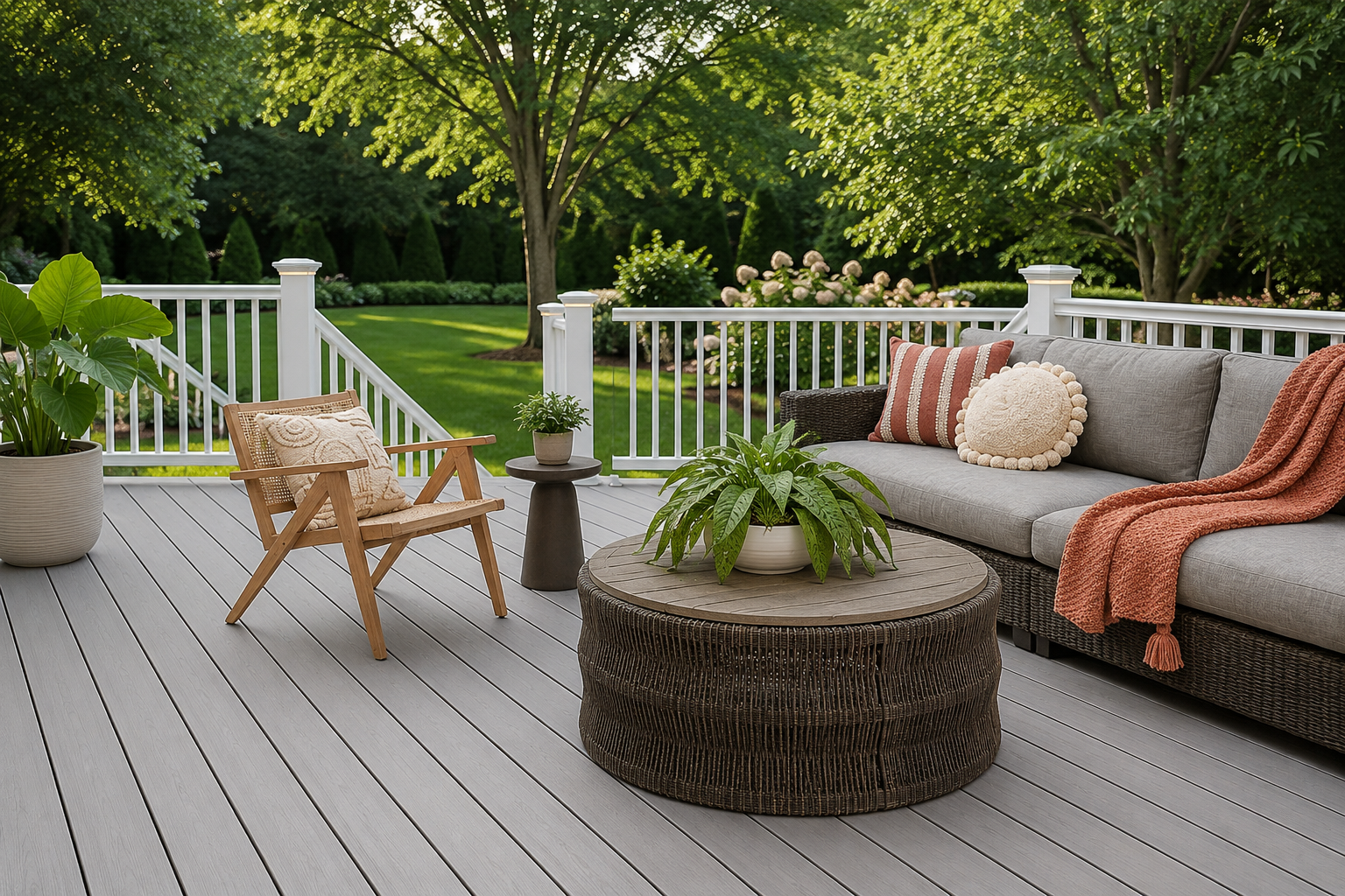 East Patchogue composite deck installation