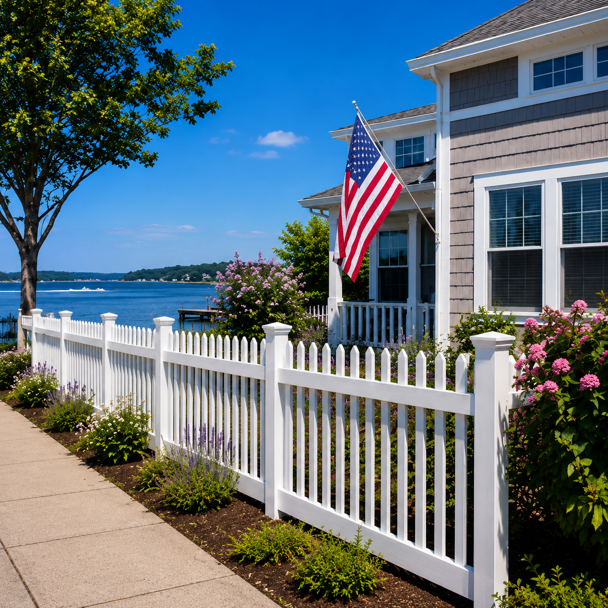 PVC Fence Blue Point 11715